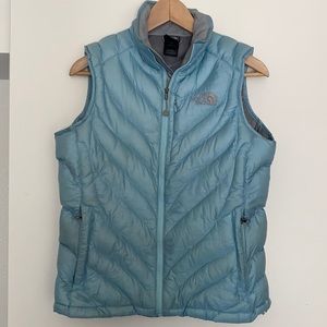 North Face goose down insulated vest, size small